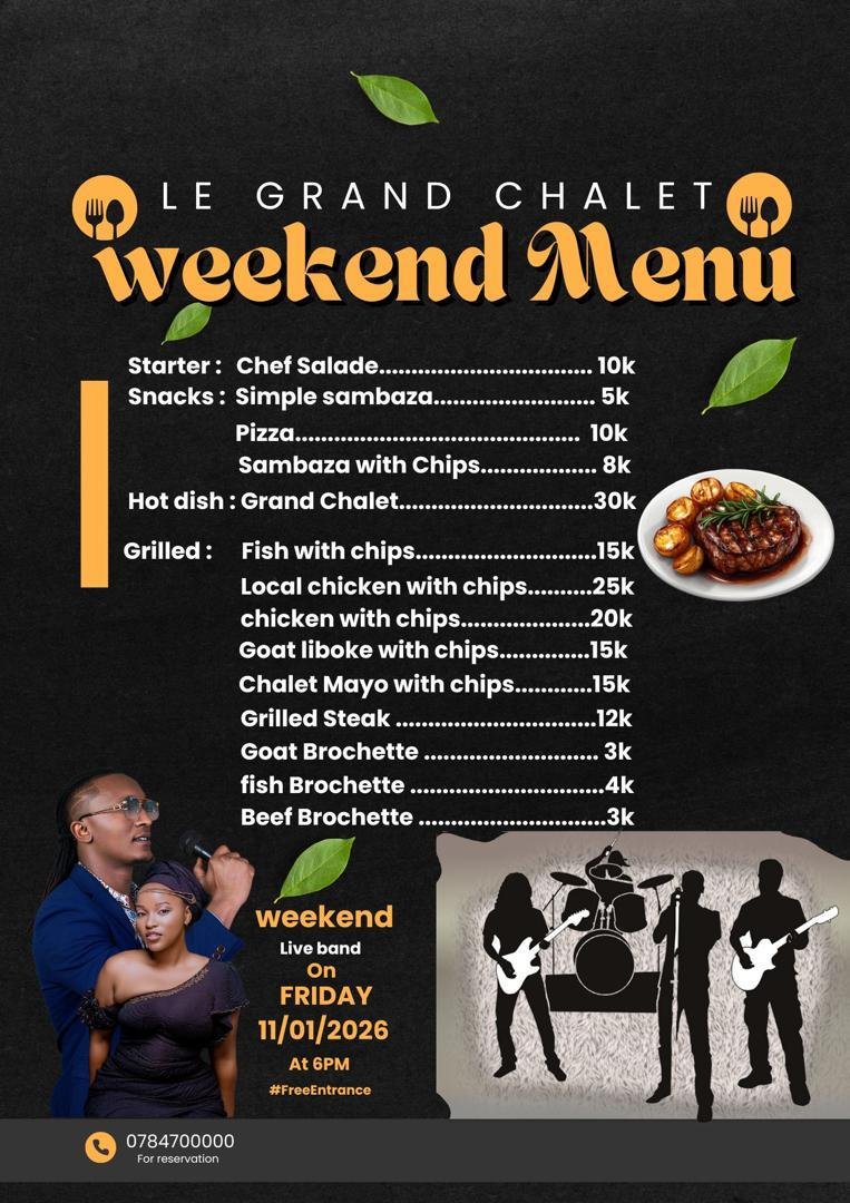 Weekend Menu 